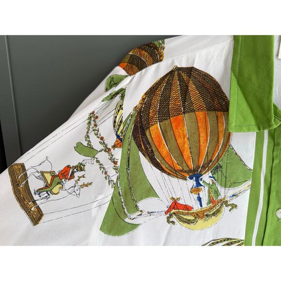 nwt ANTHROPOLOGIE MAEVE sz 16 XL Hot air balloon silk blouse *rare find* - Picture 5 of 9